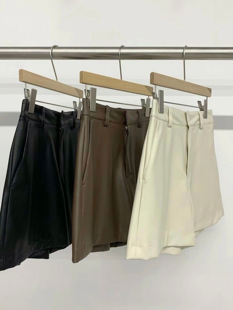 Qadira Leather Shorts (3 Colors)