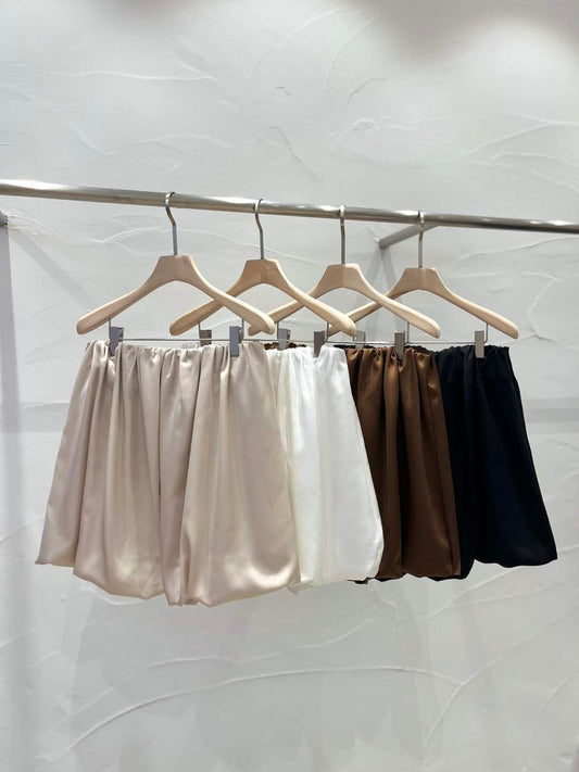 Satin Off Banding Top (4 Colors)