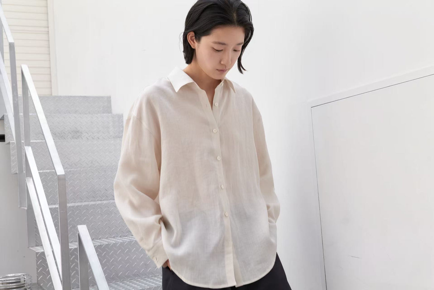 【亞麻100%】 Tamsy Shirt (4 Colors)