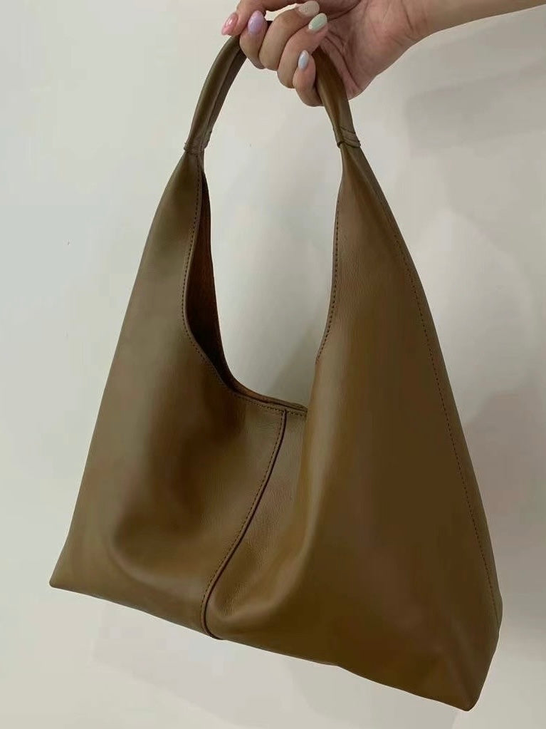 Cow Leather Tote Bag / Size S (3 Colors)