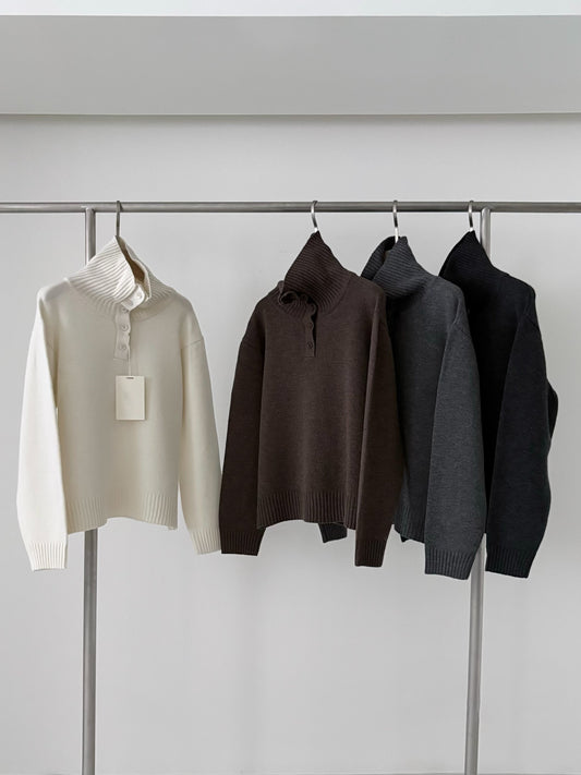 Wisteria 60% Wool Knit Top (4 Colours)