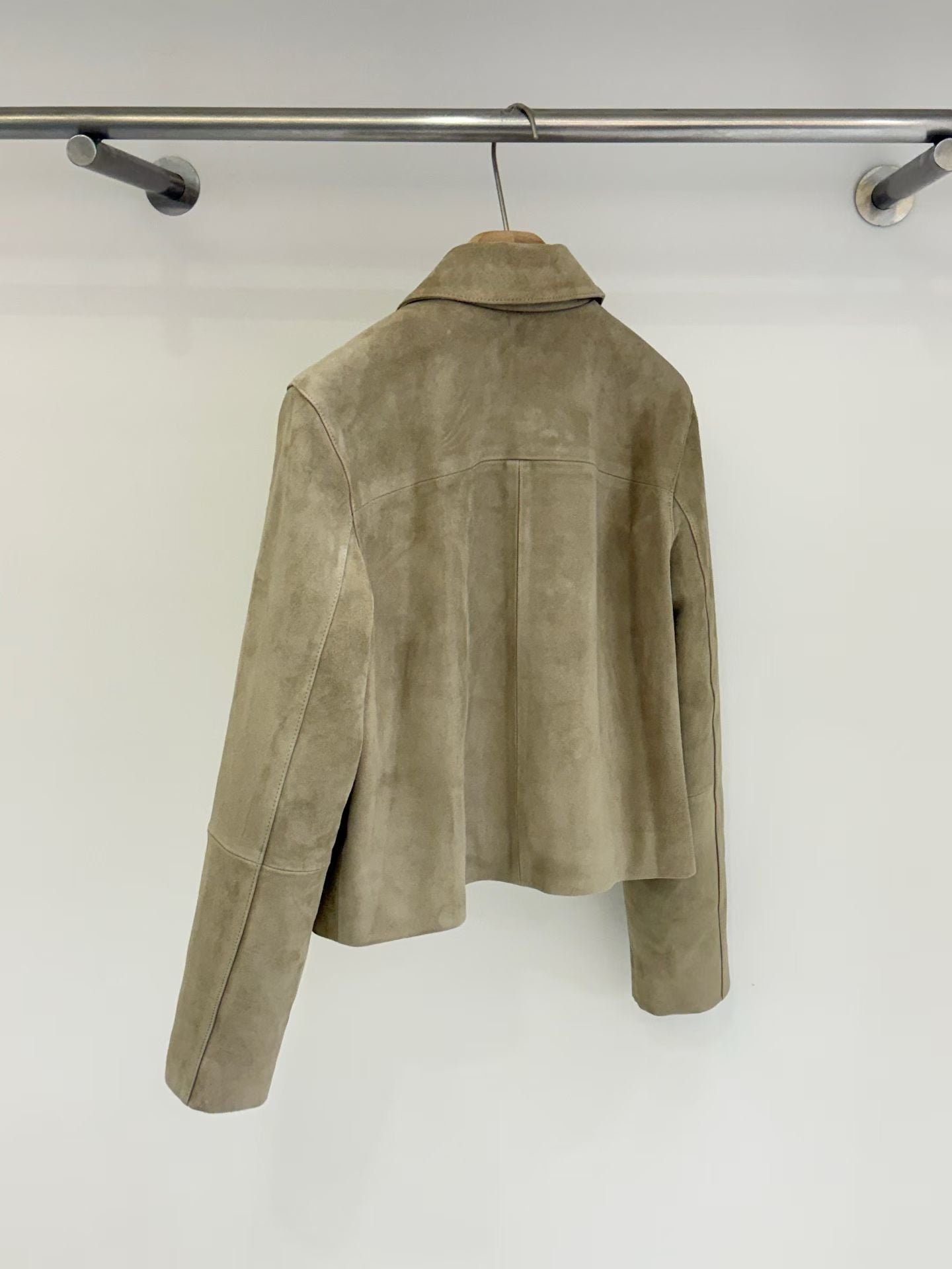 【Italy Fabric】 Elenys Goat Suede Jacket (2 Colors)
