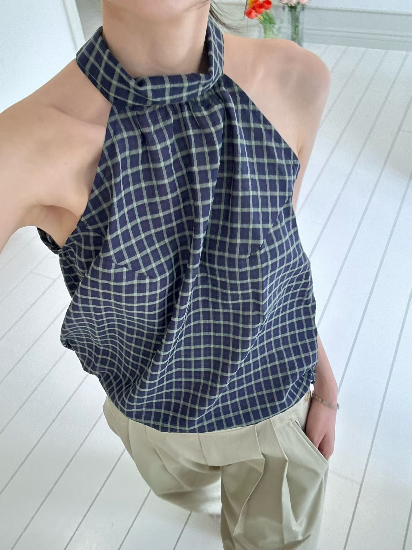 Ondi Checked Top (2 Colors)