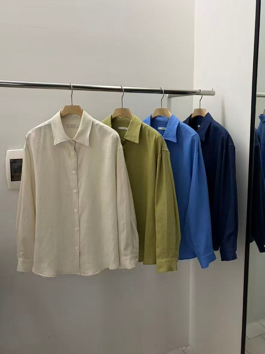 【亞麻100%】 Tamsy Shirt (4 Colors)