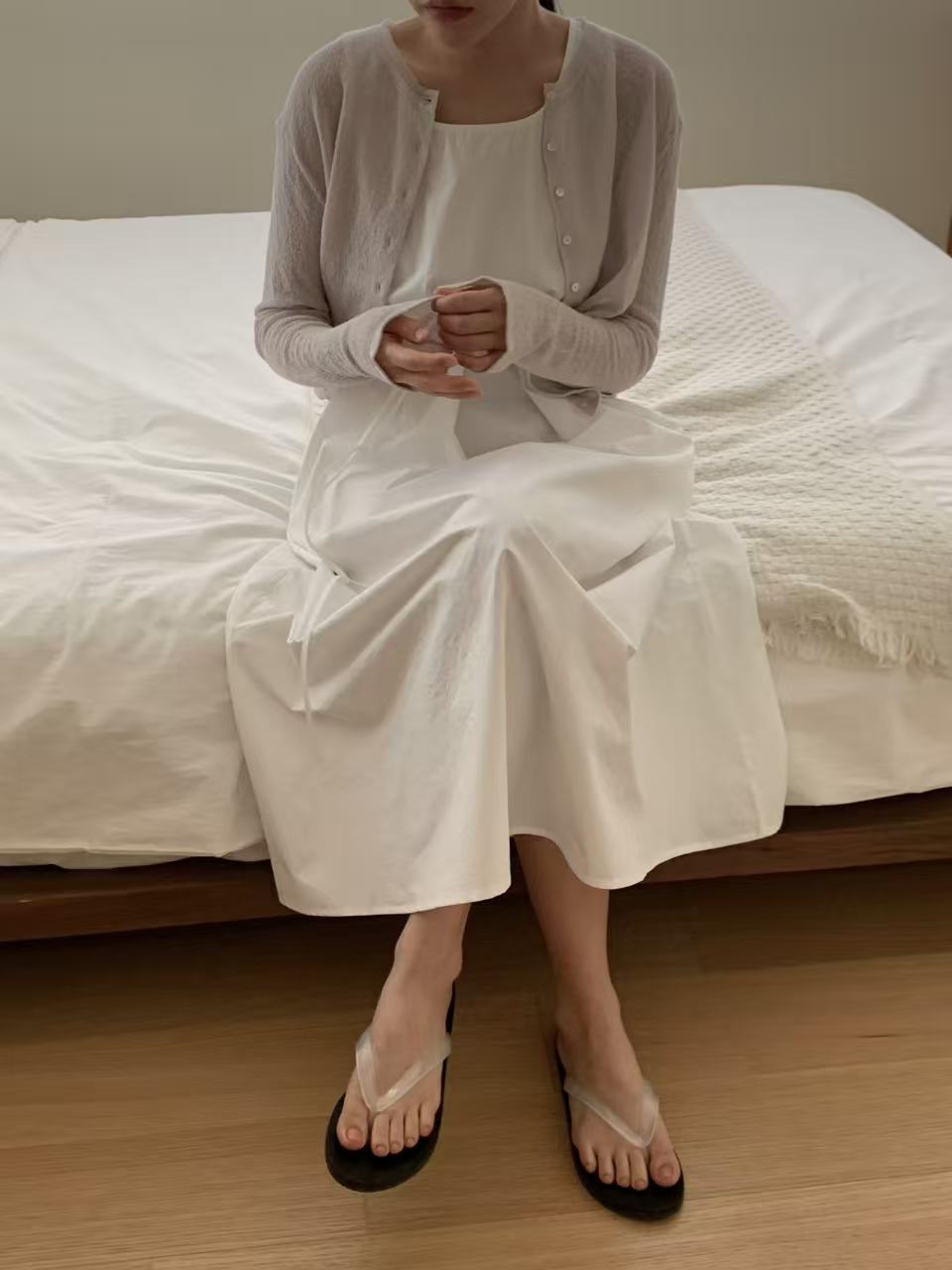 【亞麻44%棉36%】 Oriel Knit Top (3 Colors)