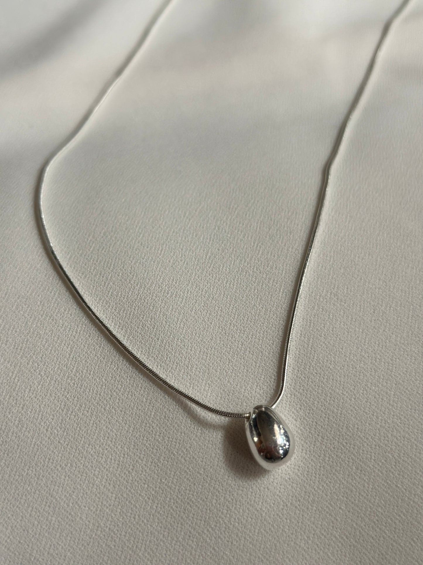 Waterdrop Sliver Plated Necklace