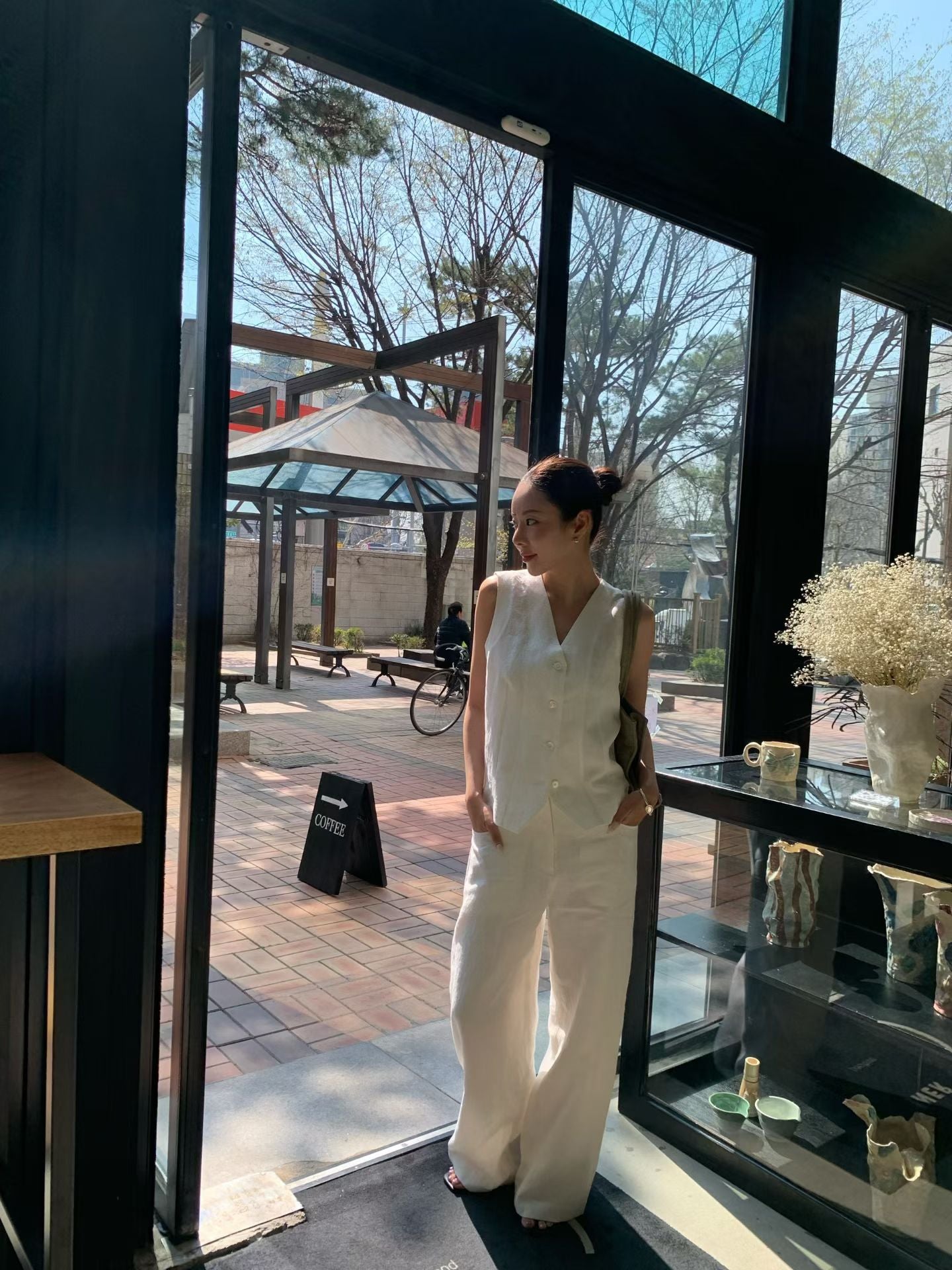 Elpis 100% Linen Vest (2 Colors)