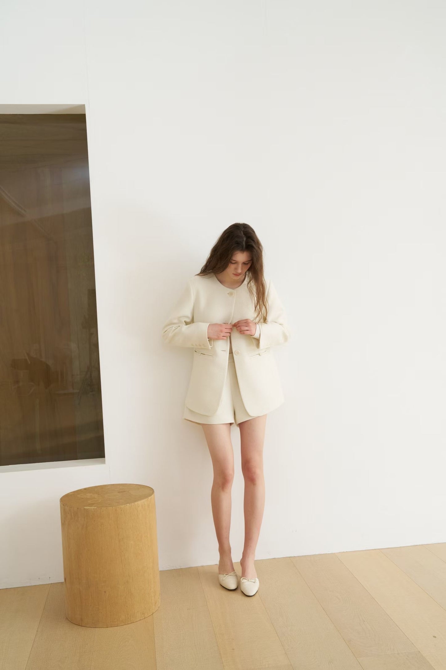 Peridot Tweed Short Pants (2 Colors)