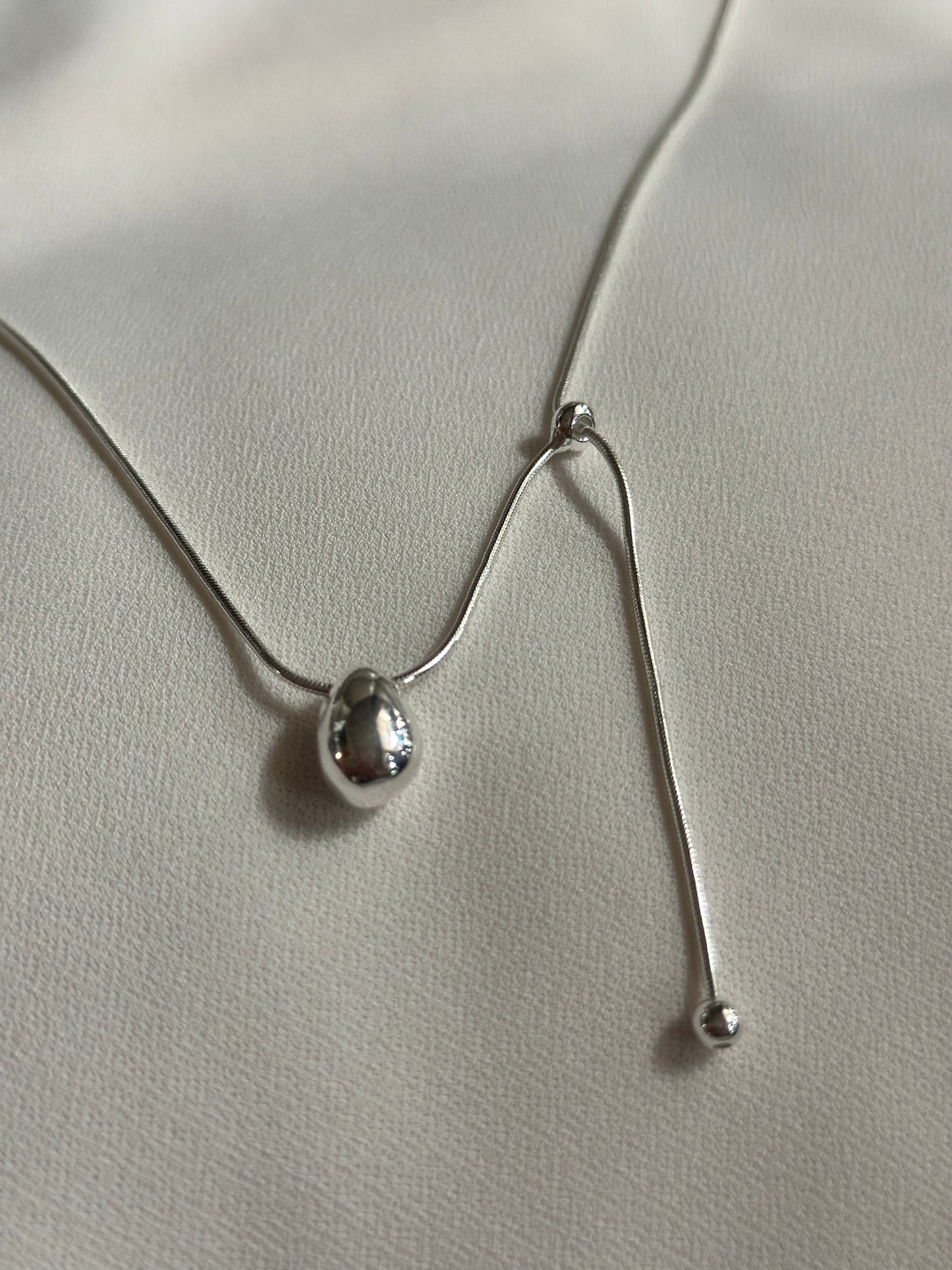 Waterdrop Sliver Plated Necklace