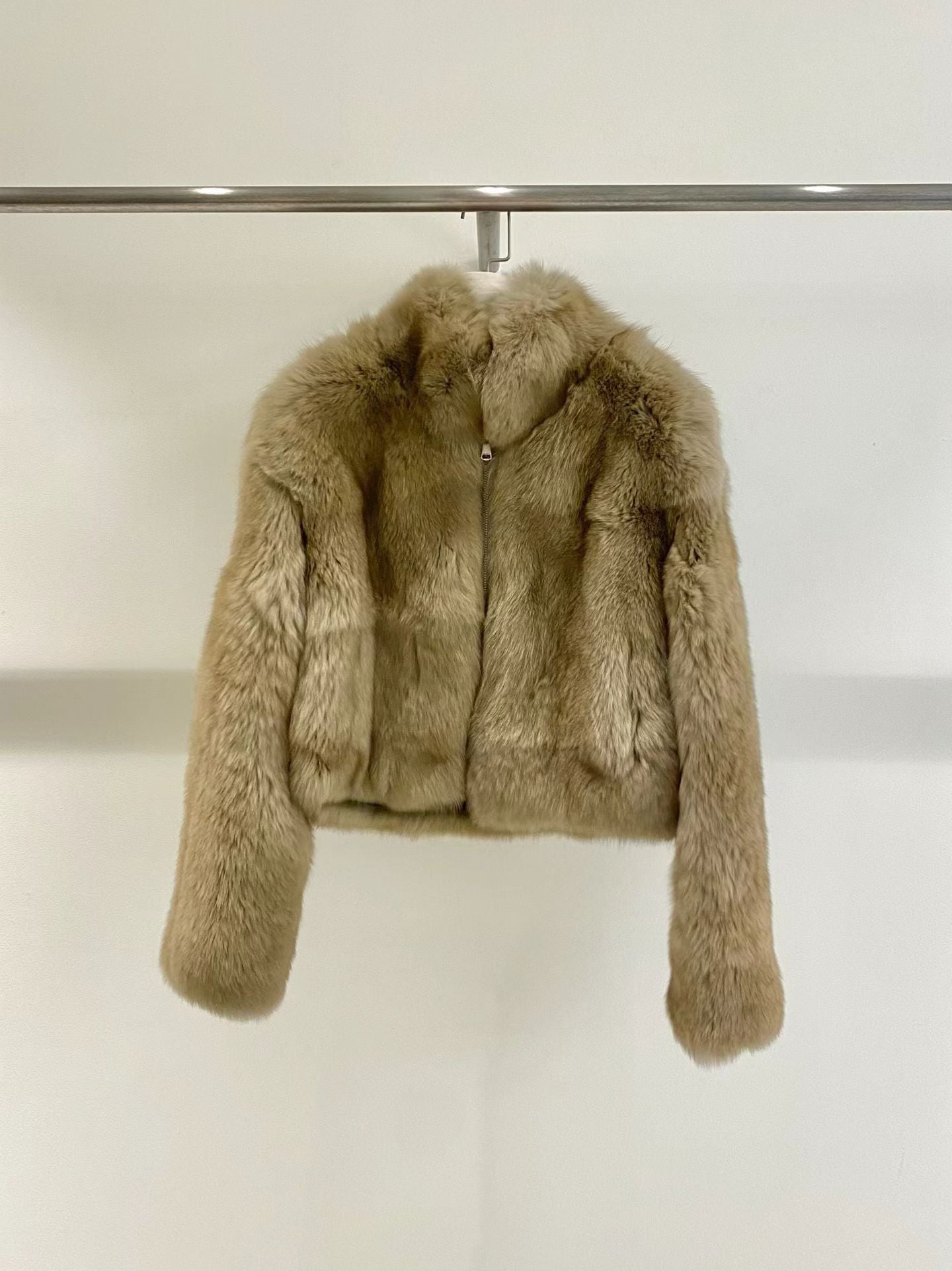 Eulalia Fox Fur Zip Jacket 【狐狸毛皮草外套】 (3 Colors)