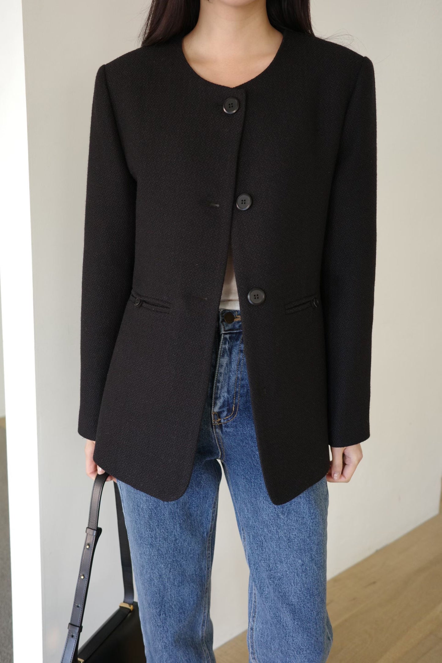 Peridot Tweed Jacket (Removable Ribbon Cut) (2 Colors)