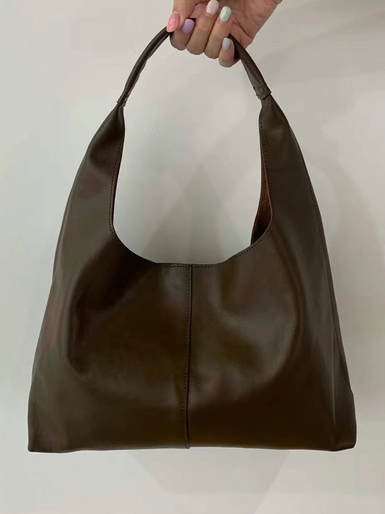 Cow Leather Tote Bag / Size S (3 Colors)