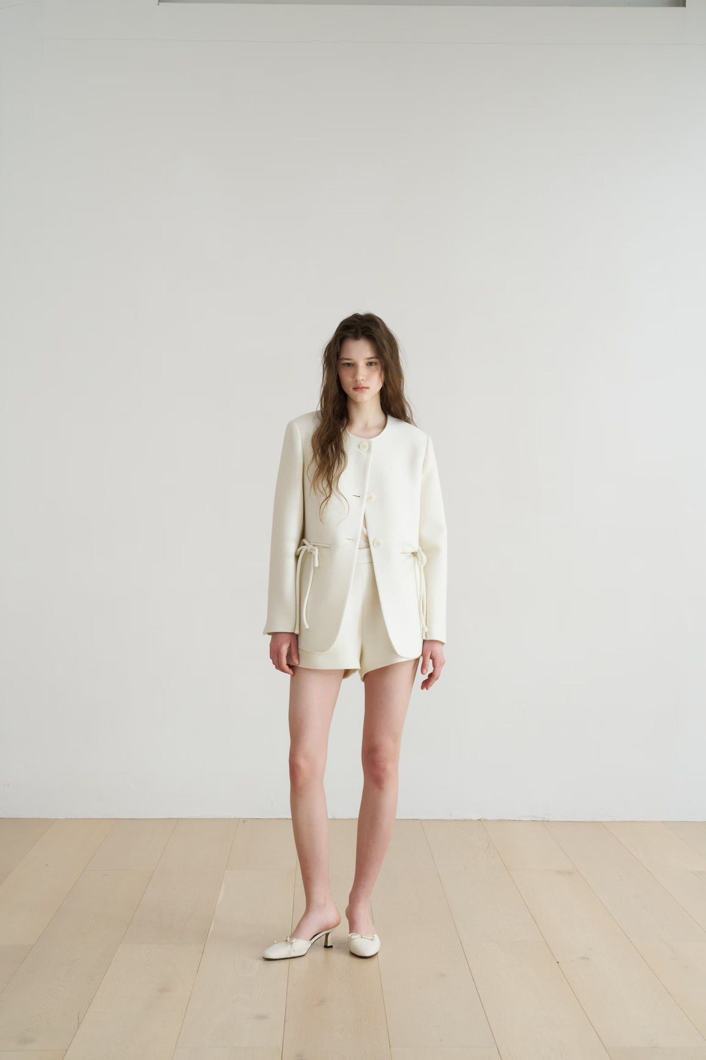 Peridot Tweed Short Pants (2 Colors)