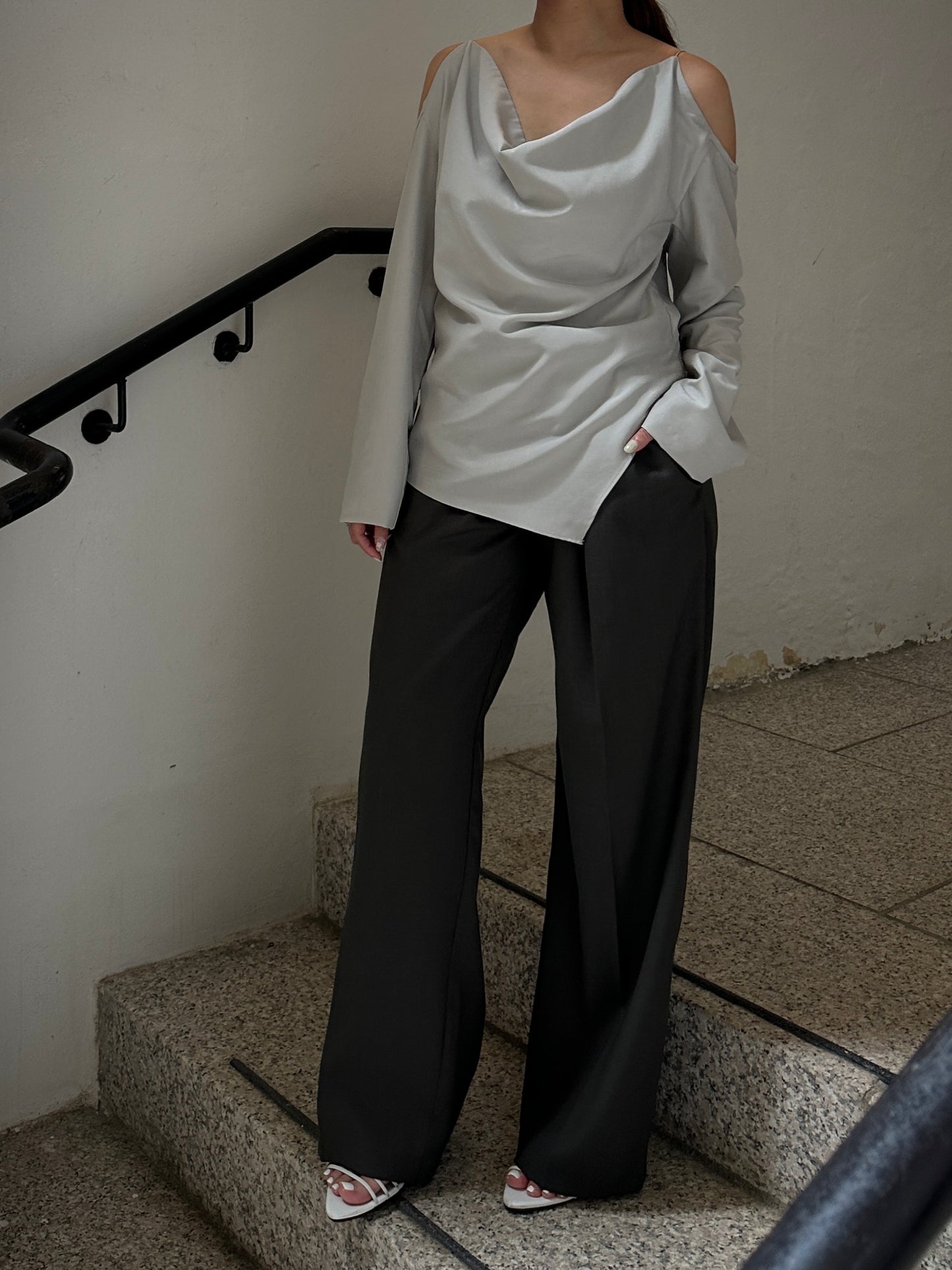 Mid-rise Wide Trousers