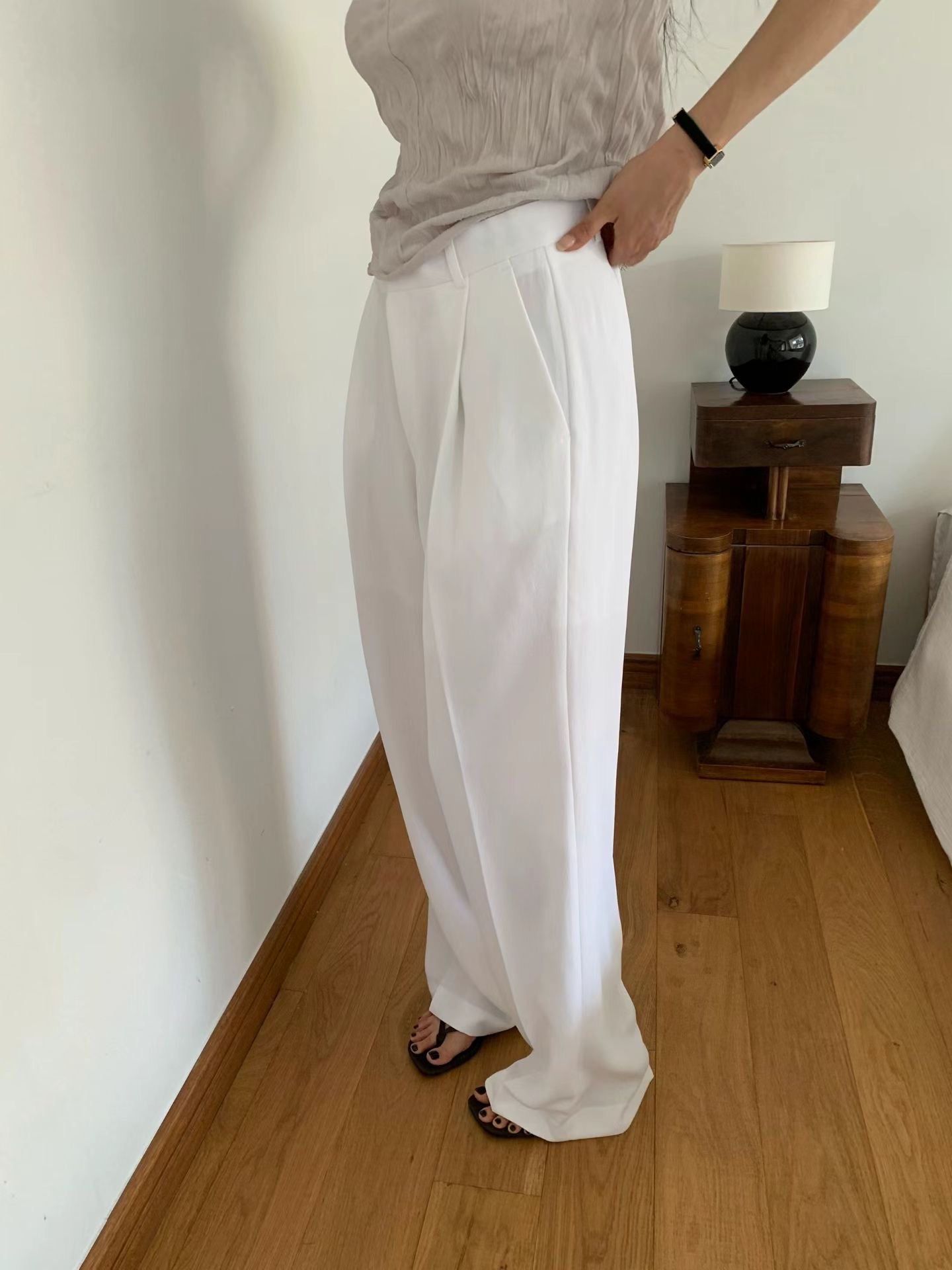 Summer One-Tuck Pants (4 Colors)