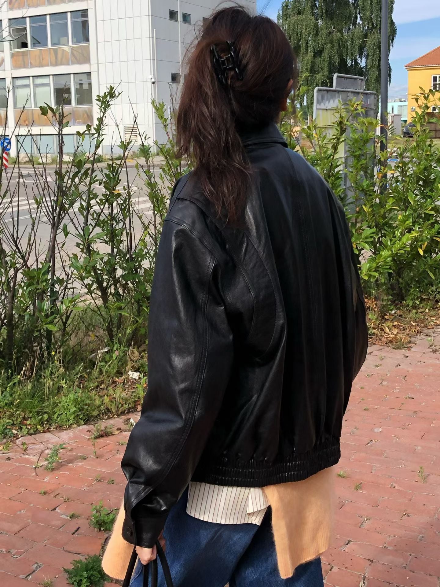 Bella Leather Blouson (2 Colors)