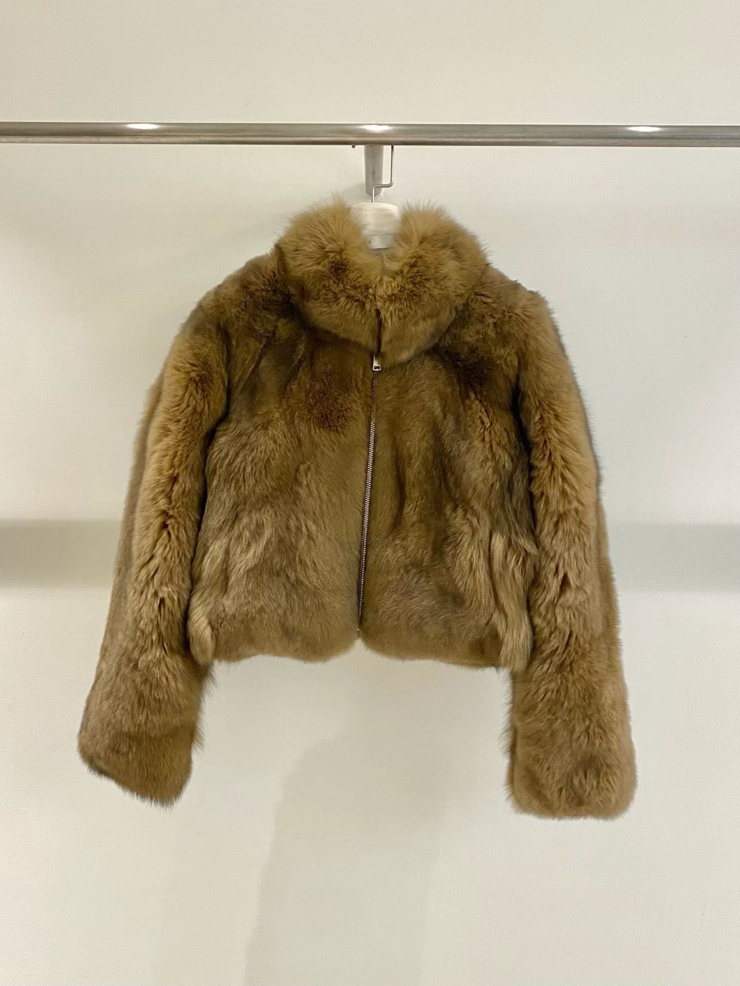 Eulalia Fox Fur Zip Jacket 【狐狸毛皮草外套】 (3 Colors)