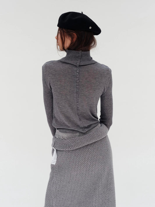 Wool Button Cardigan (4 Colors)