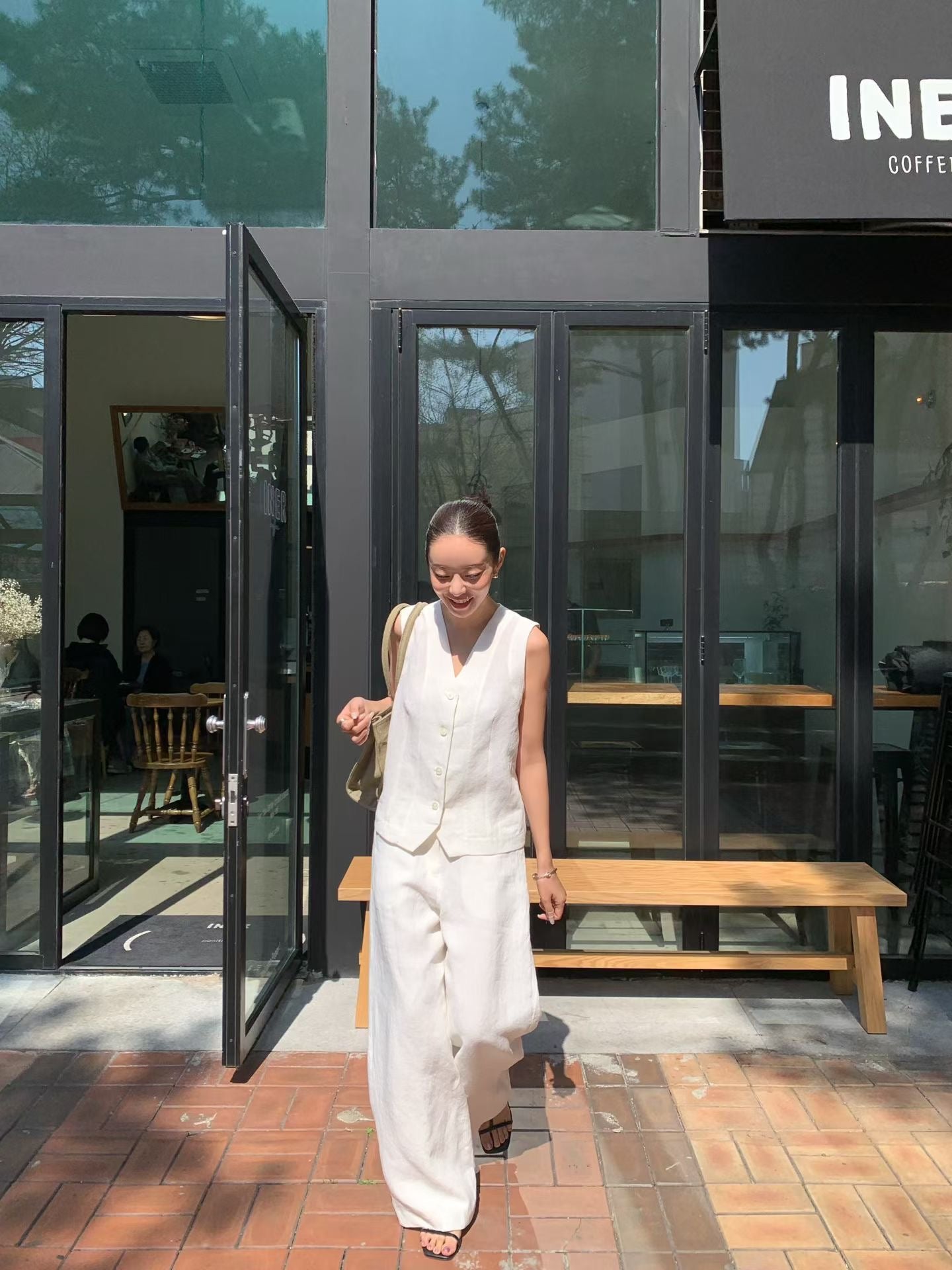 Elpis 100% Linen Vest (2 Colors)