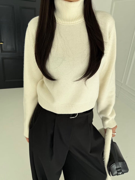 Ivalo Superfine Merino Wool Knit Top (4 Colors)