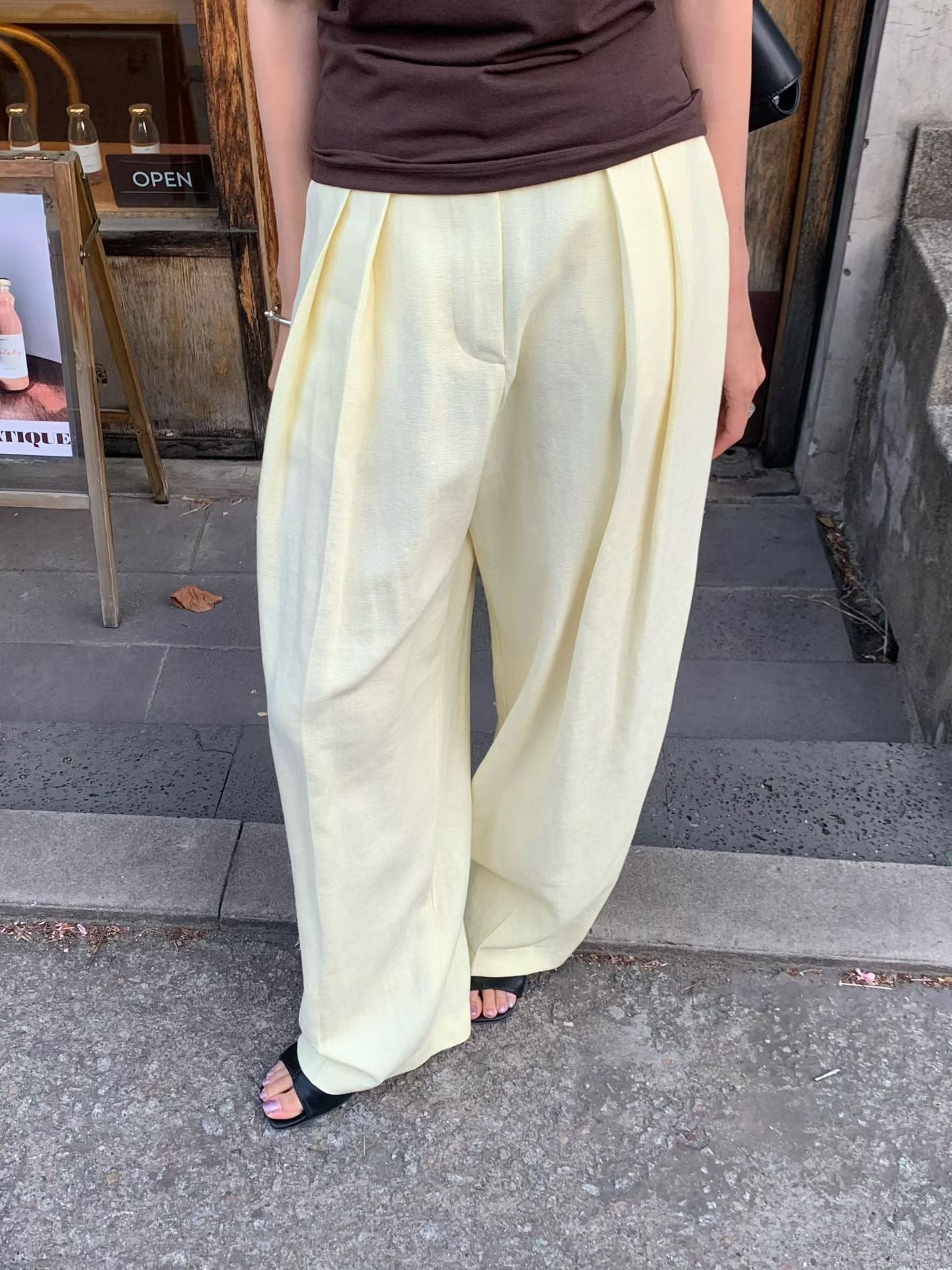 【亞麻55%棉33%面料】 Idalia Linen Pants (3 Colors)