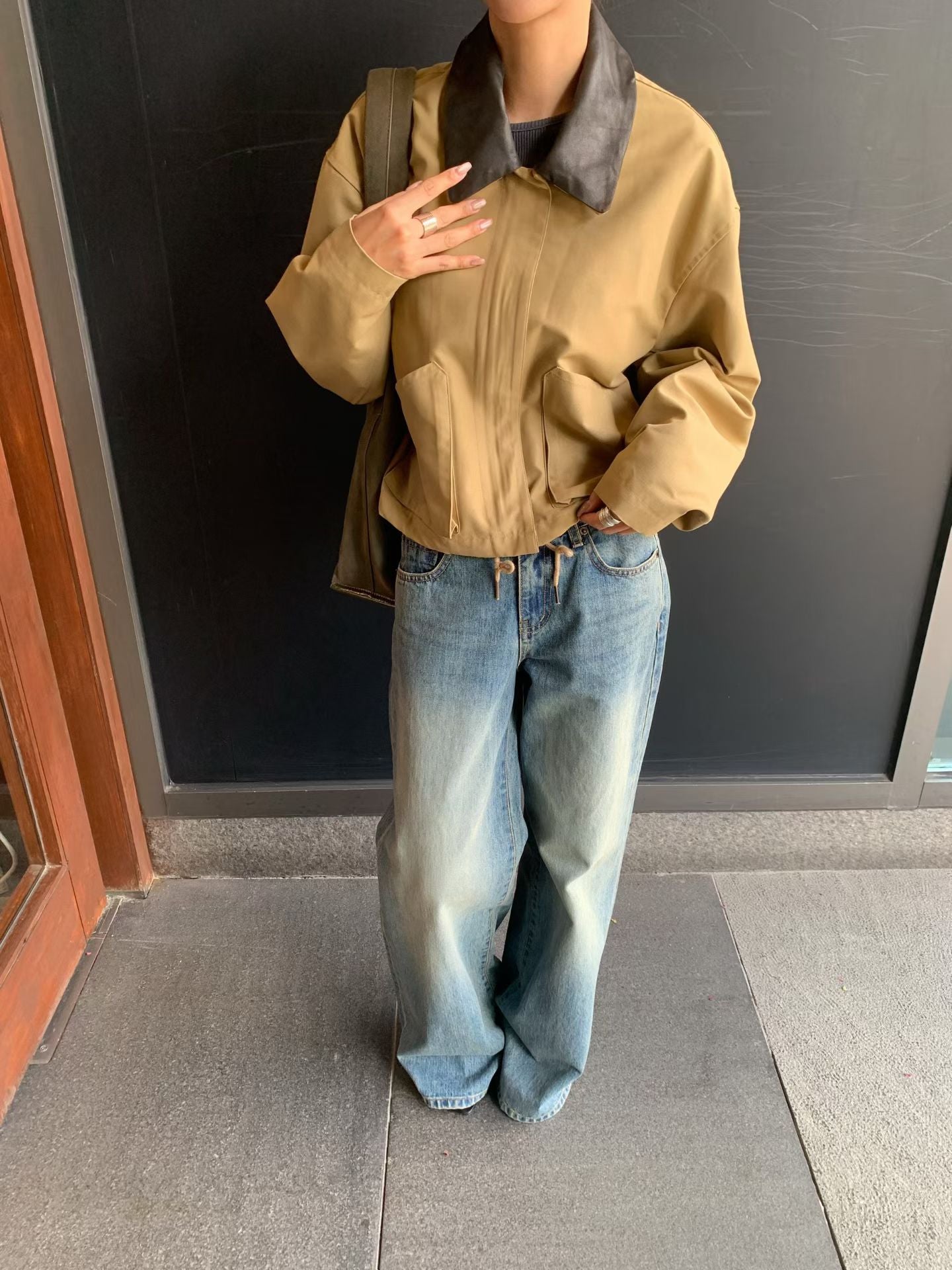 【可拆卸撞色翻領】 Zaranne Jacket (3 Colors)