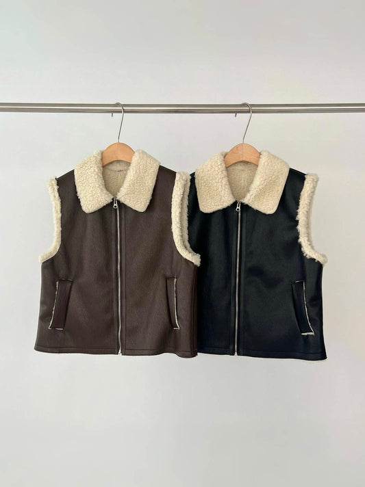 Wacha Leather Vest  (2 Colors)