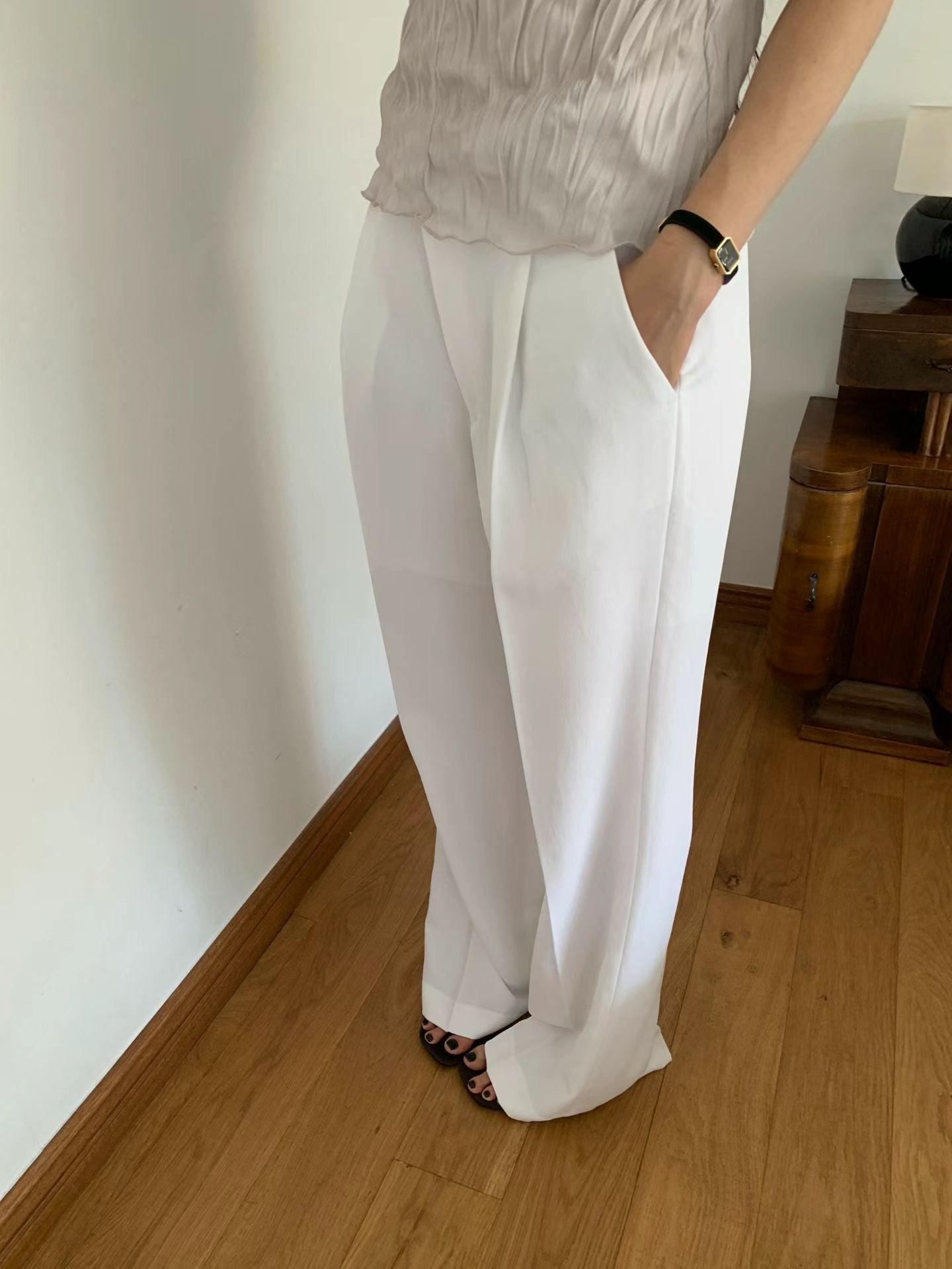 Summer One-Tuck Pants (4 Colors)
