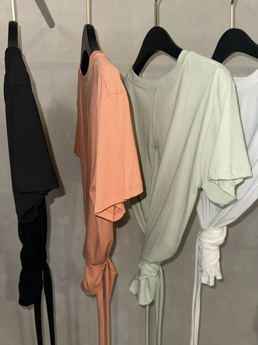 Round Neck Sexy Back Top (4 Colors)