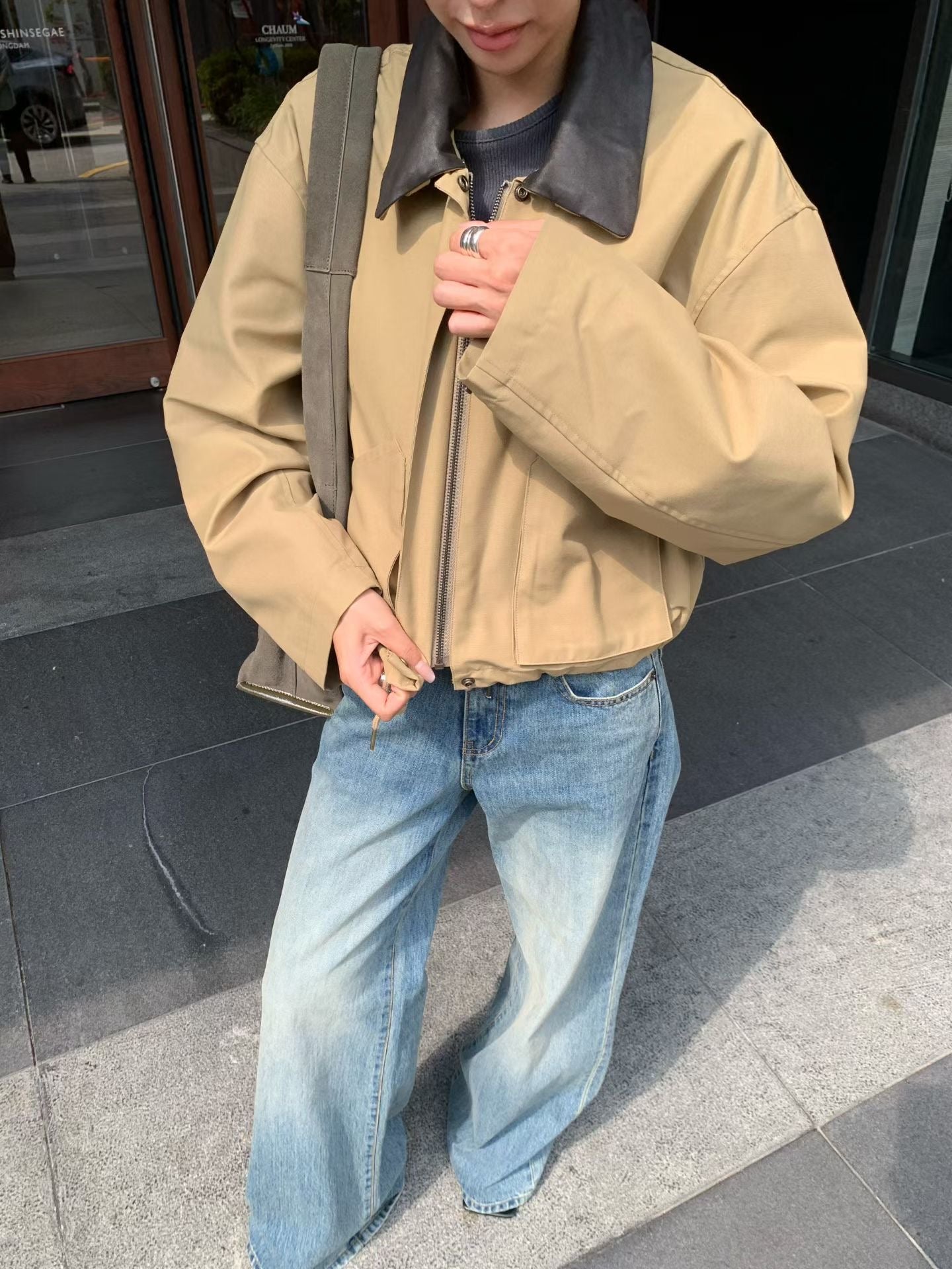 【可拆卸撞色翻領】 Zaranne Jacket (3 Colors)