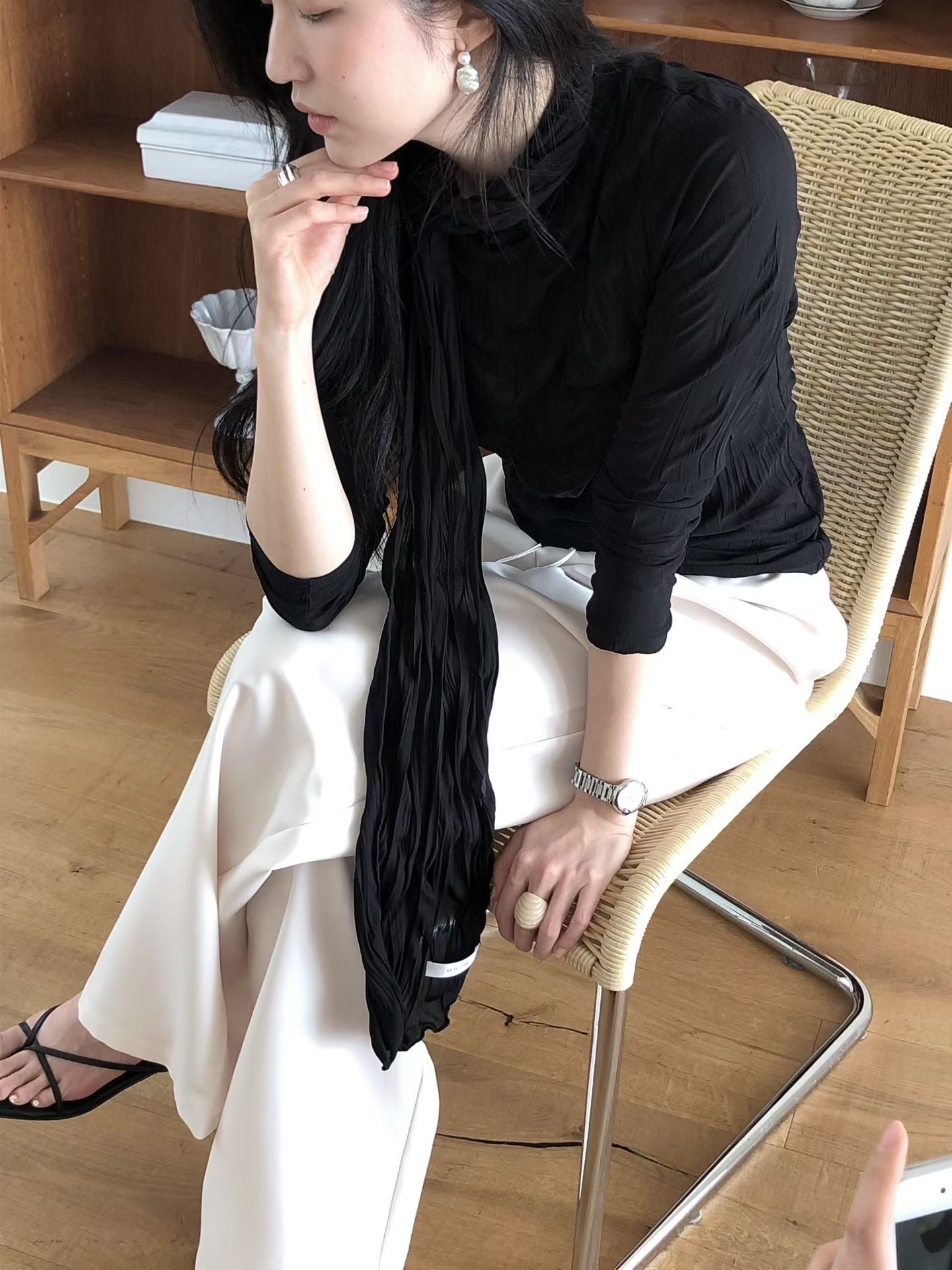 Nika Top with Scarf (2 Colors)