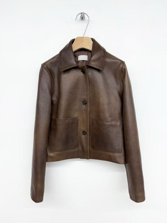 Tansy Lamb Skin Jacket (2 Colors)