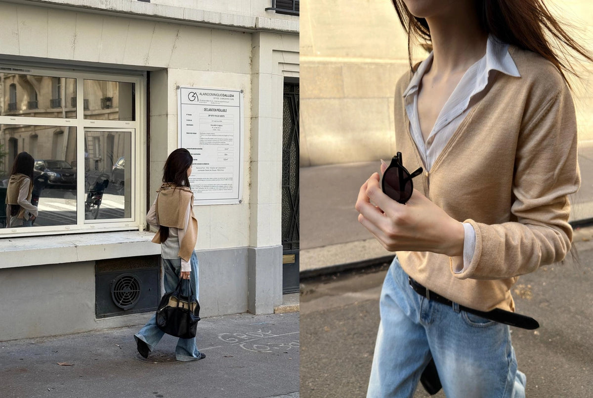 Merino Wool V-neck Knit (3 Colors)