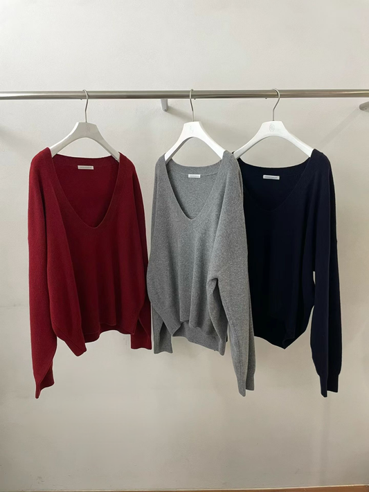 Elvira V Neck Sweater (3 Colors)