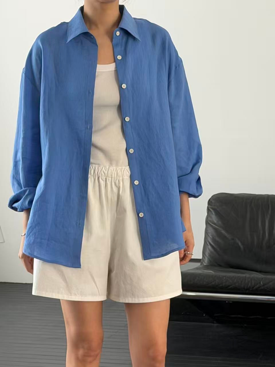 【亞麻100%】 Tamsy Shirt (4 Colors)