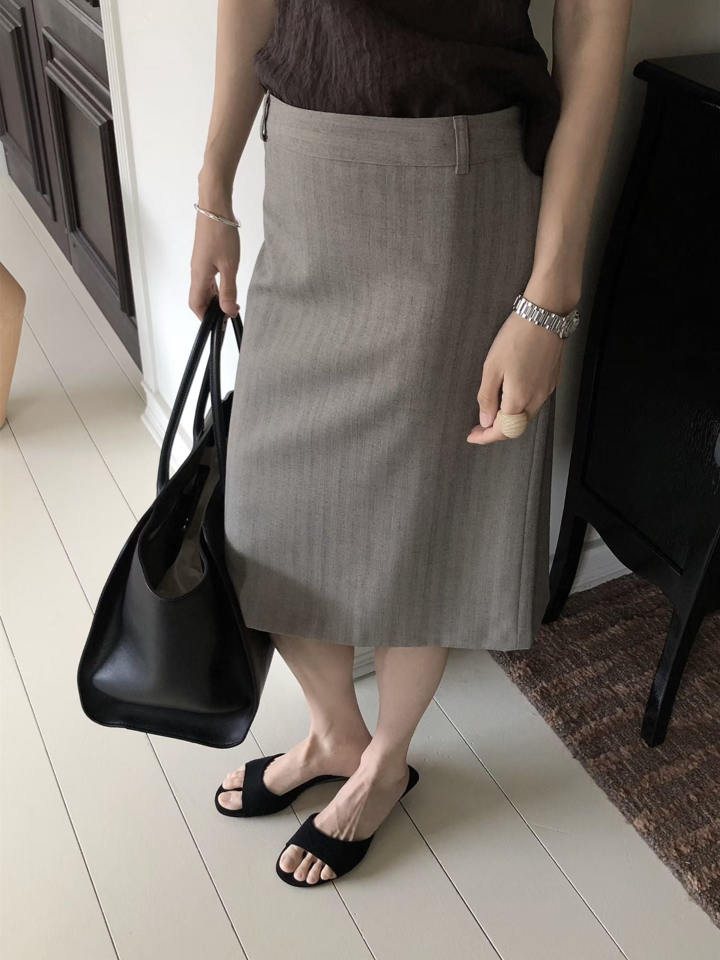Kinzley Wool Skirt (2 Colors)