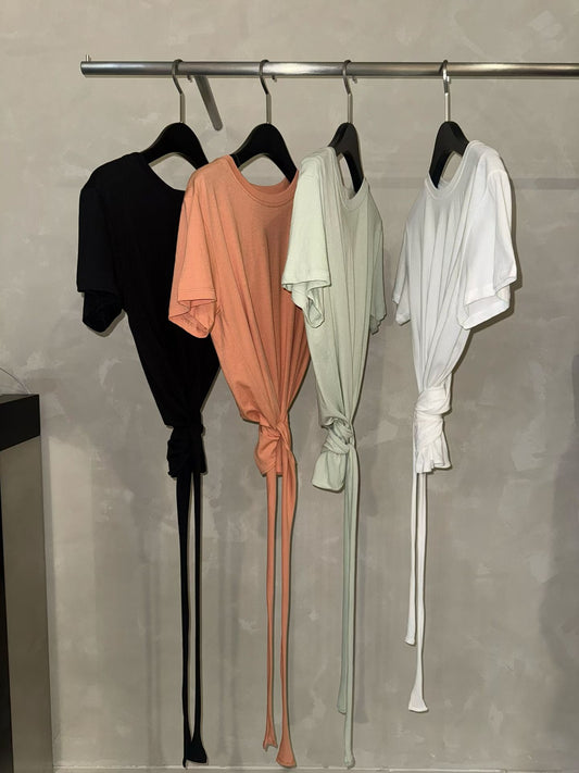 Round Neck Sexy Back Top (4 Colors)