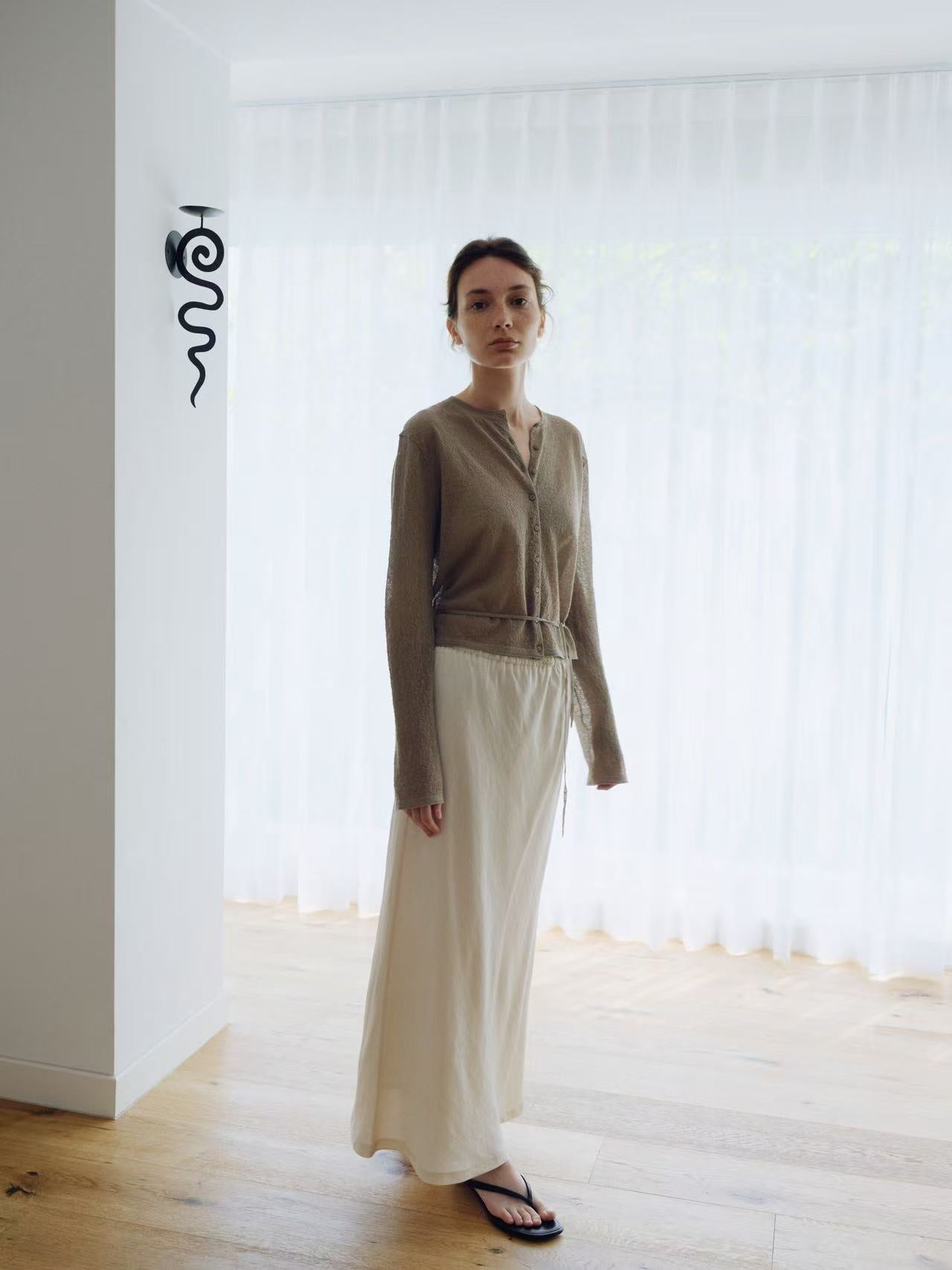 【亞麻44%棉36%】 Oriel Knit Top (3 Colors)