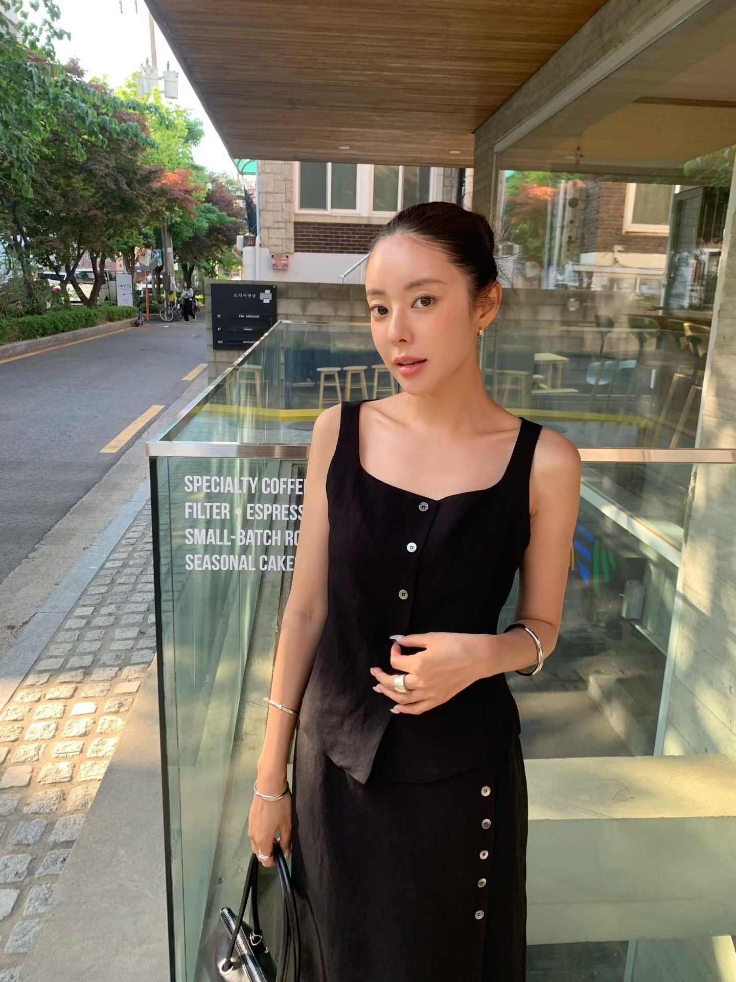 【亞麻50%面料】 Xanthe Linen Top (2 Colors)