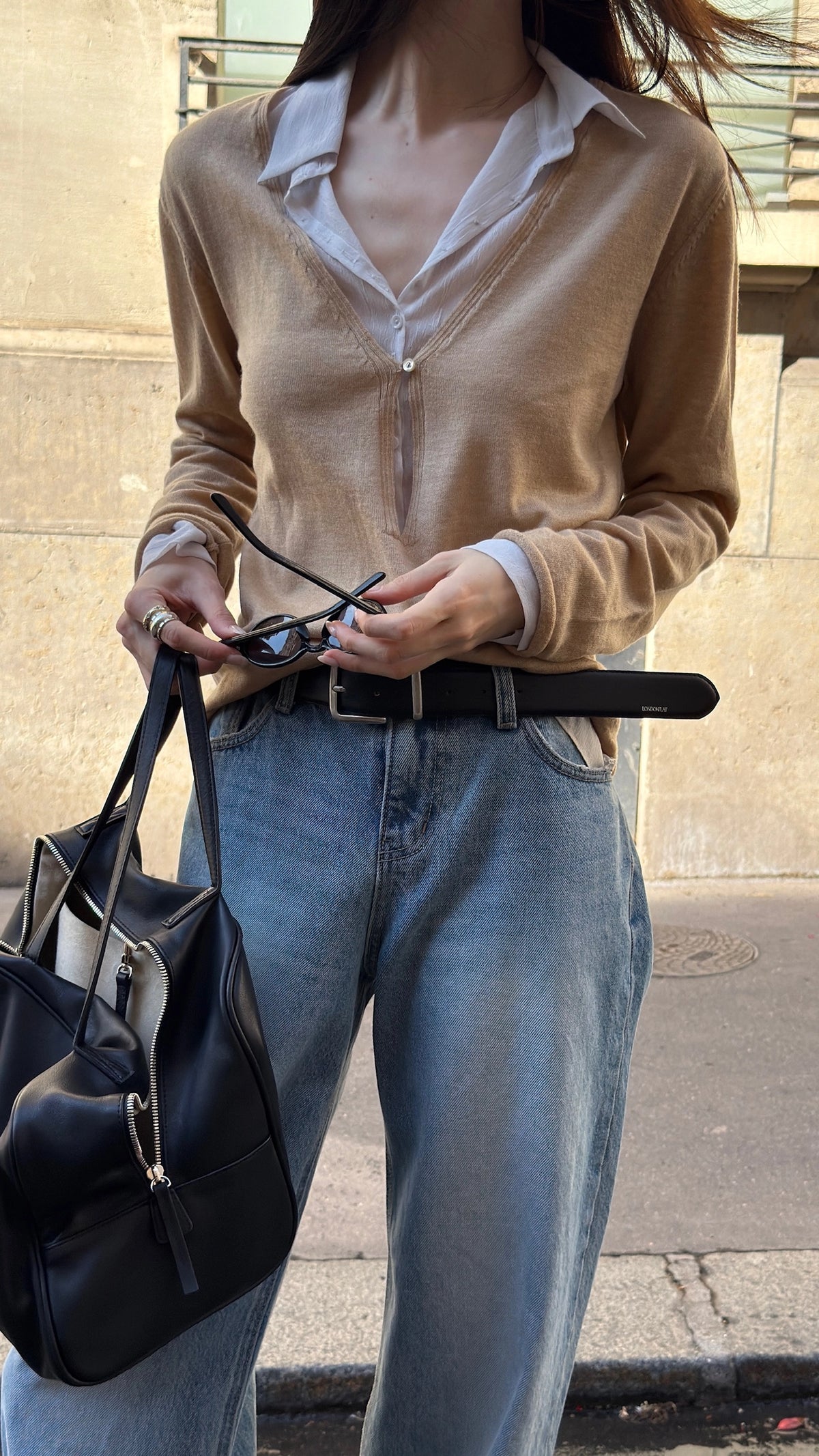 Merino Wool V-neck Knit (3 Colors)