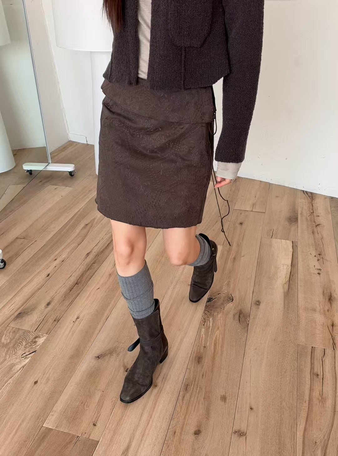 Dylana Suede Skirt (2 Colors)