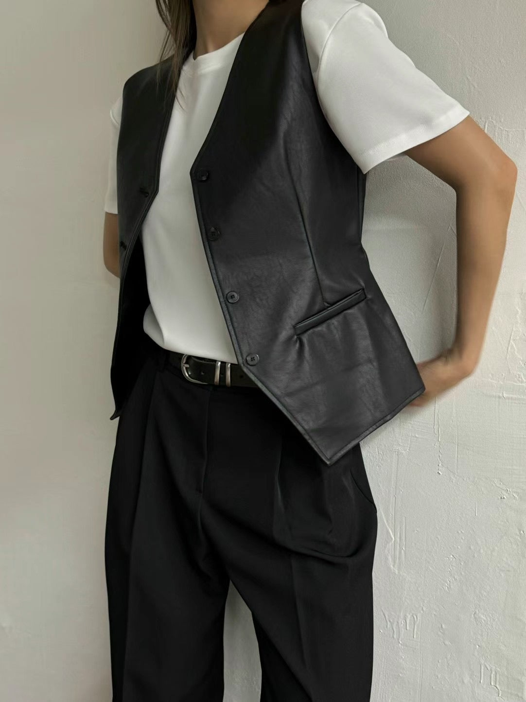 Vintage Leather Vest (3 Colors)