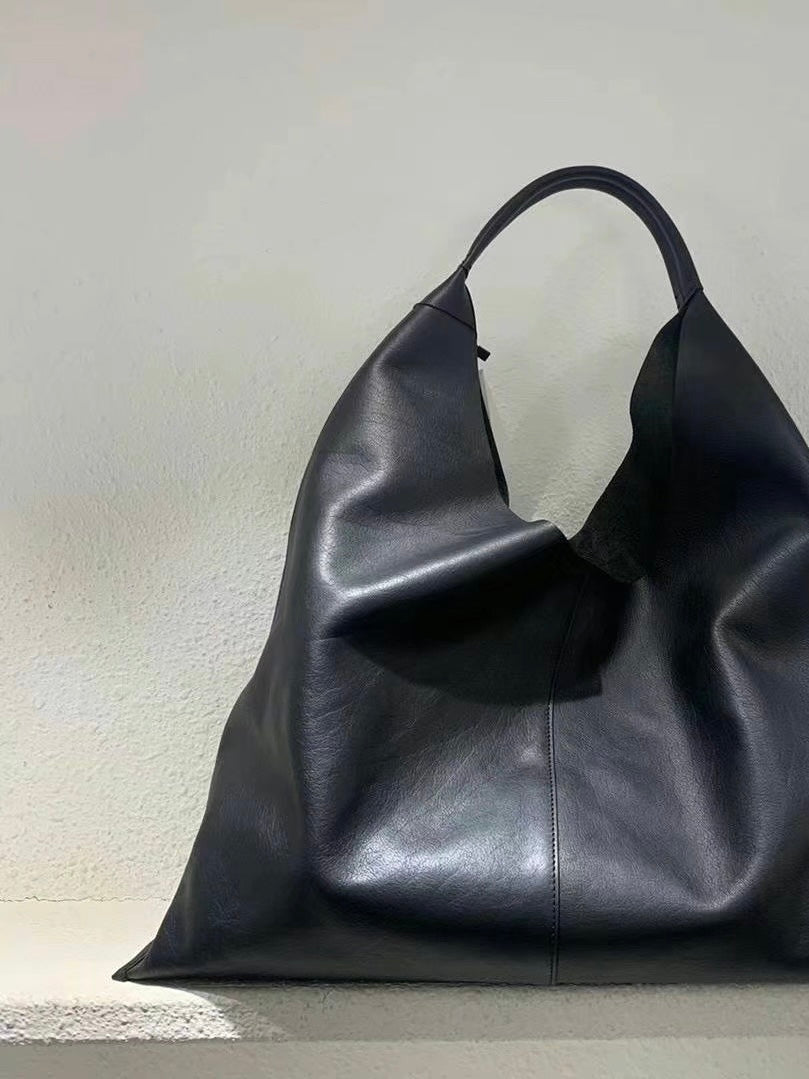 Cow Leather Tote Bag / Size L (2 Colors)