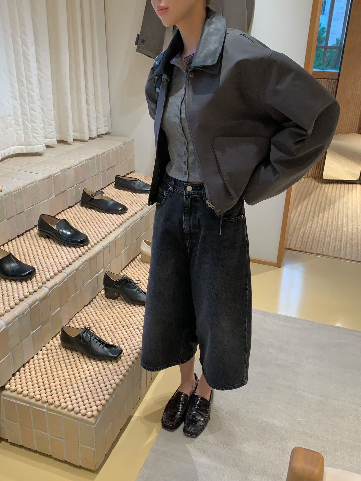【可拆卸撞色翻領】 Zaranne Jacket (3 Colors)