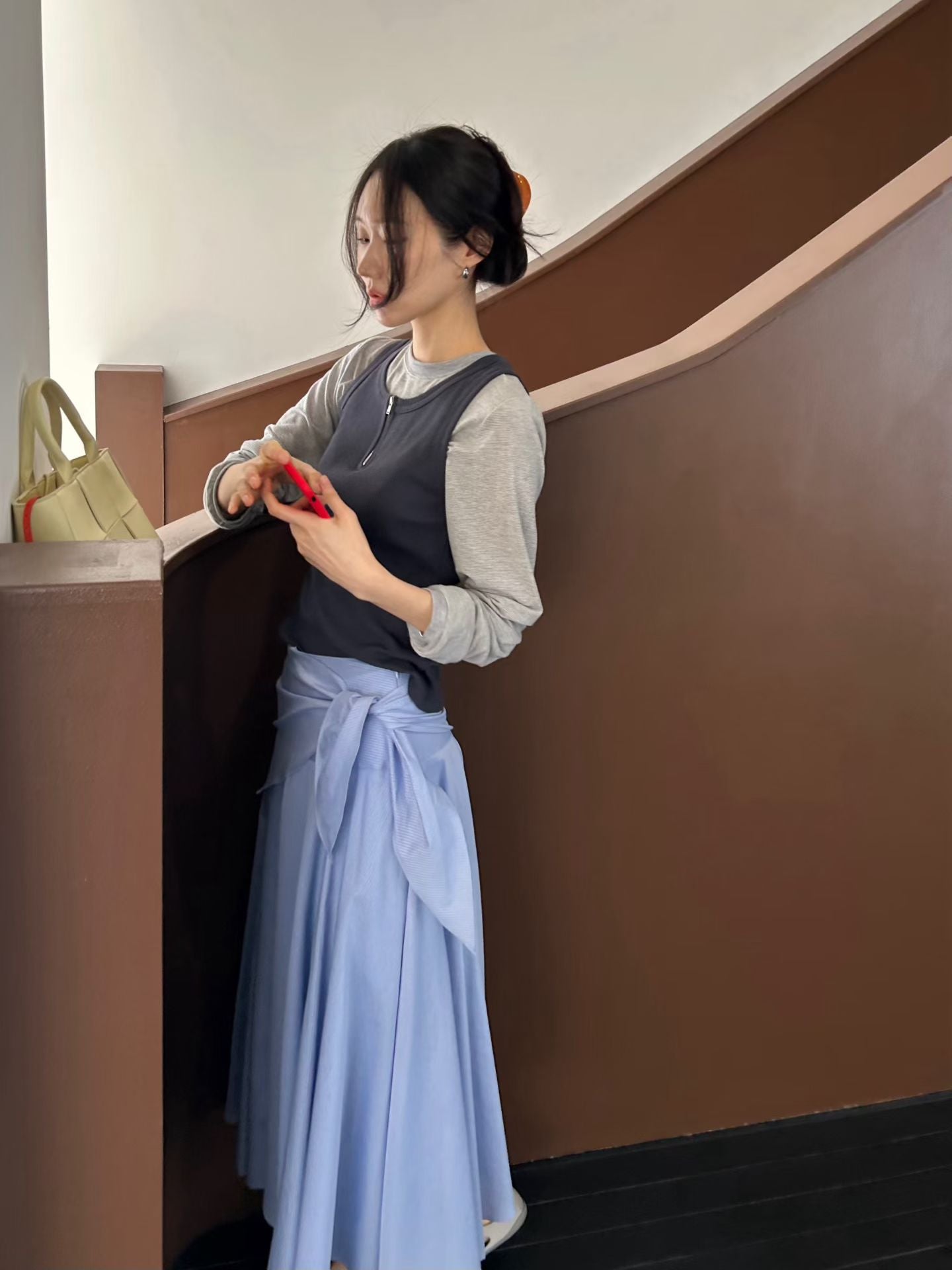 Eurielle Striped Skirt (3 Colors)