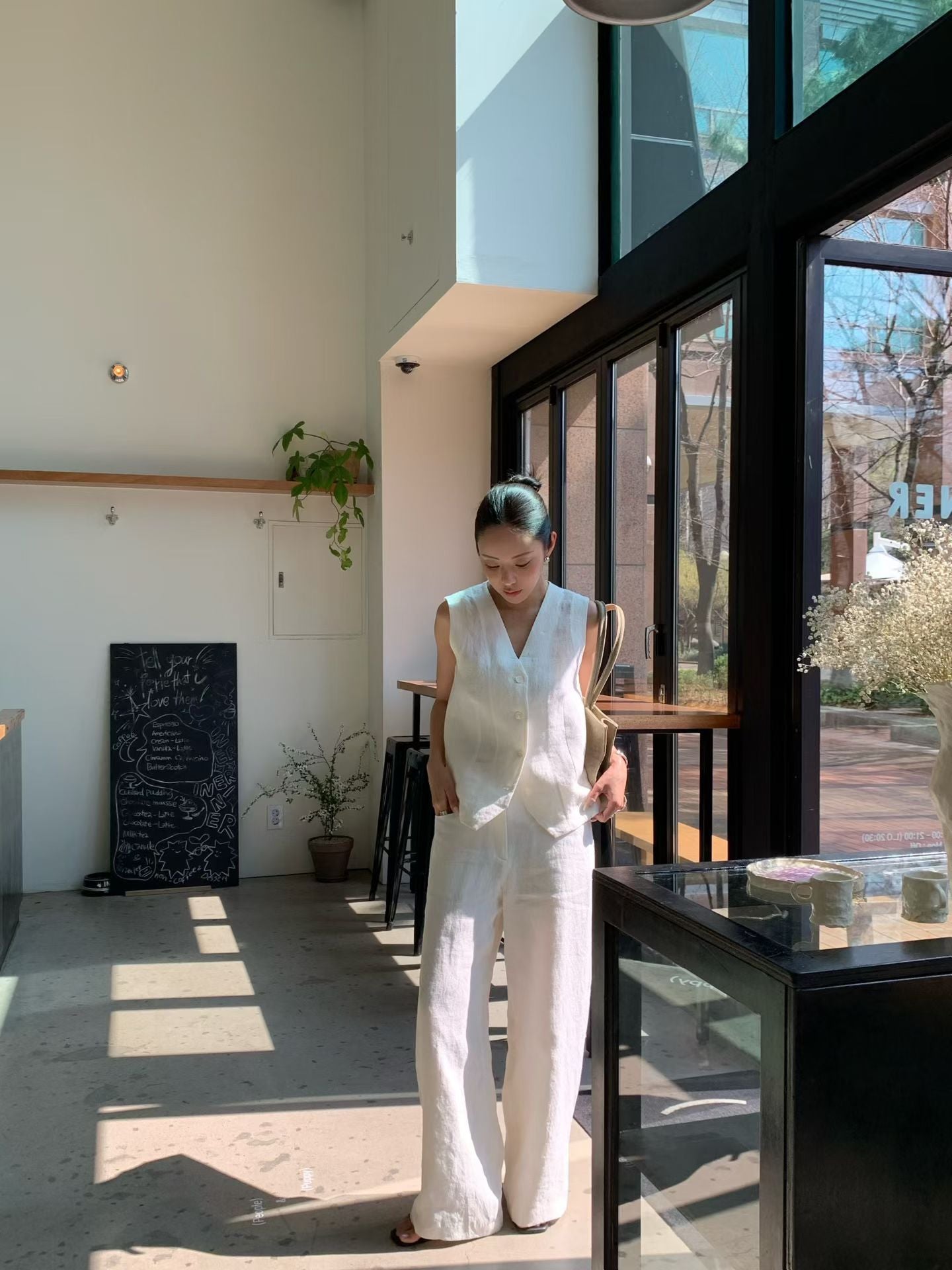 Elpis 100% Linen Vest (2 Colors)