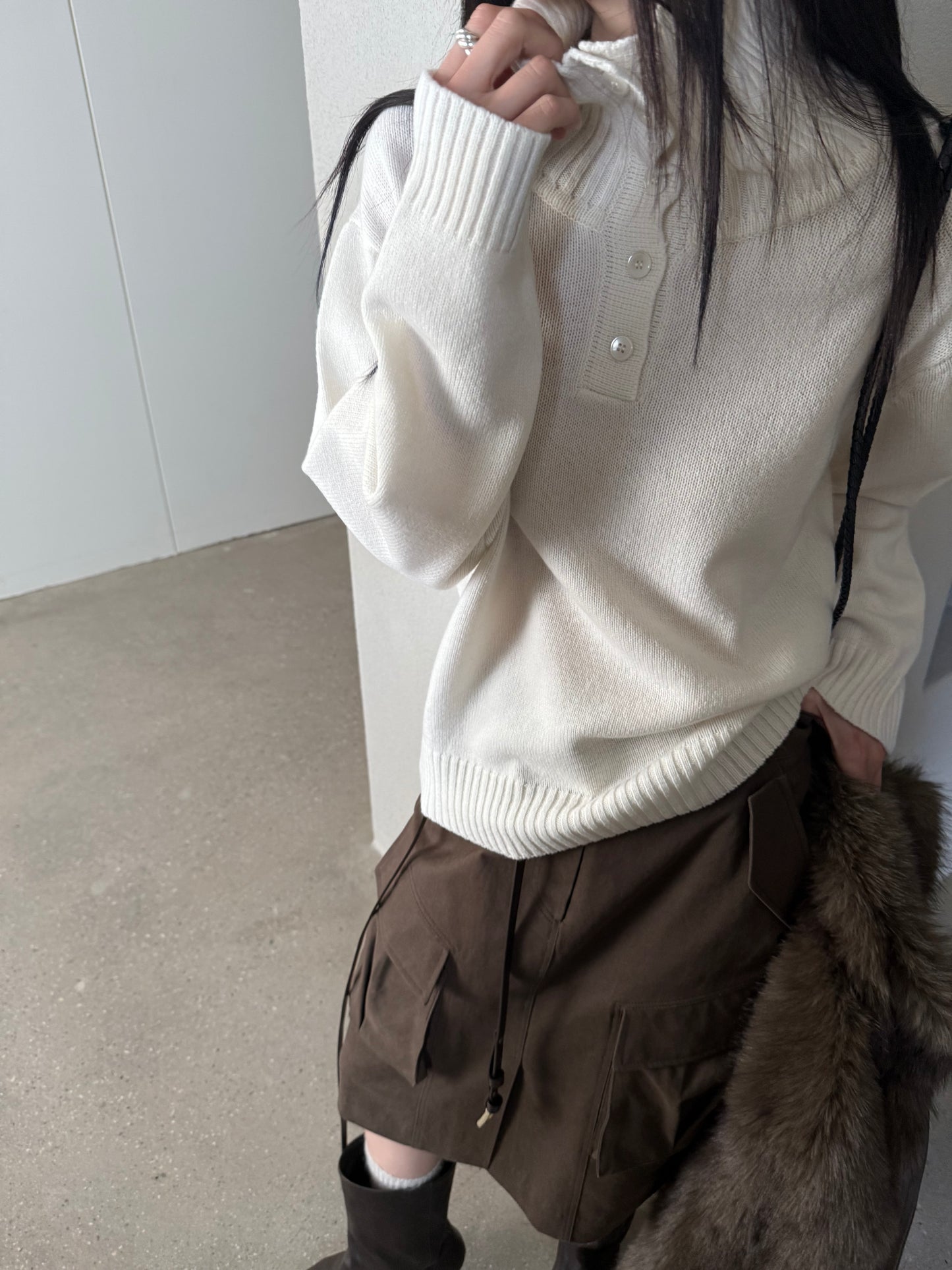 Wisteria 60% Wool Knit Top (4 Colours)