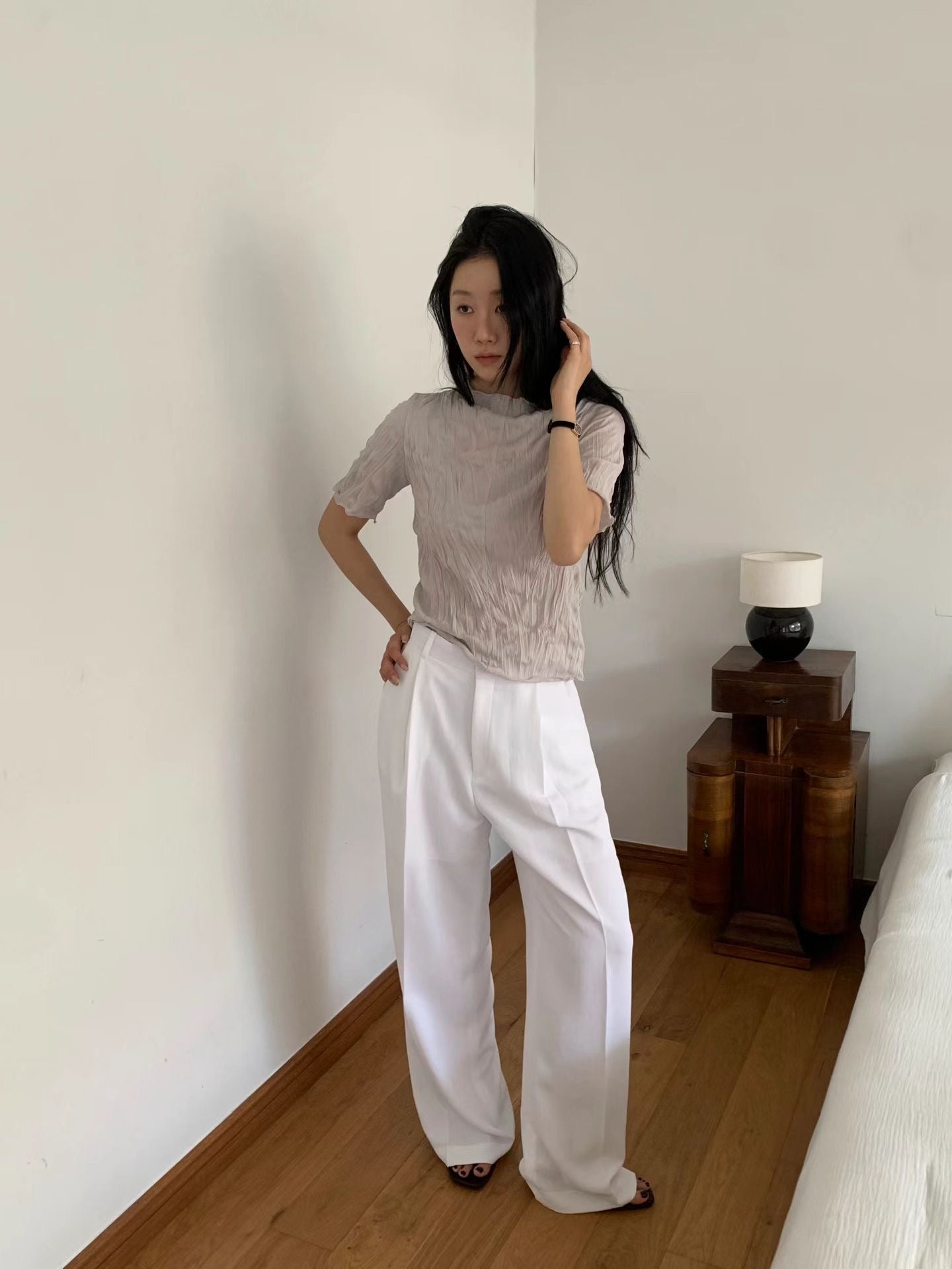 Summer One-Tuck Pants (4 Colors)