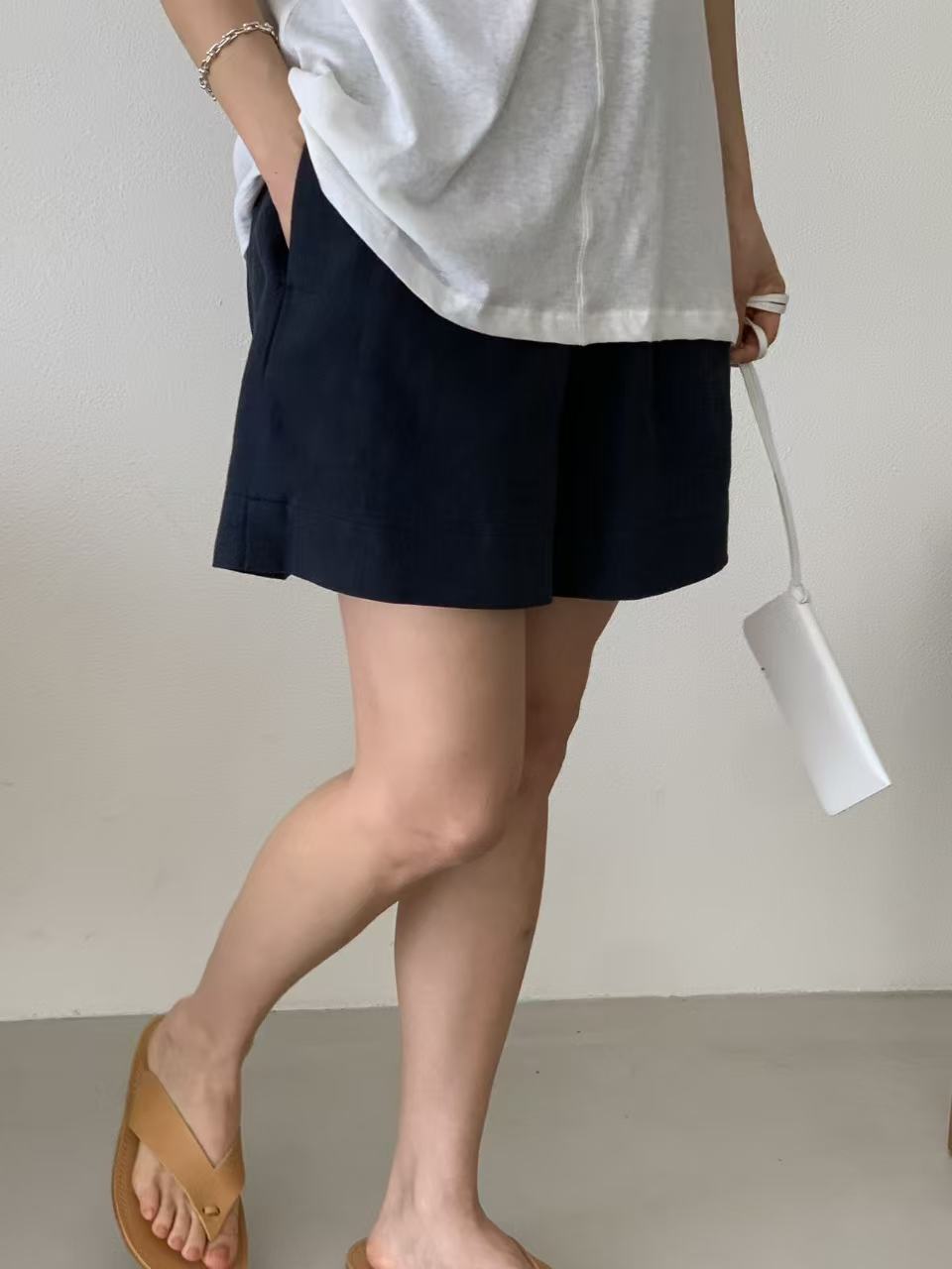 【亞麻55%棉23%】 Evadne Pants (3 Colors)