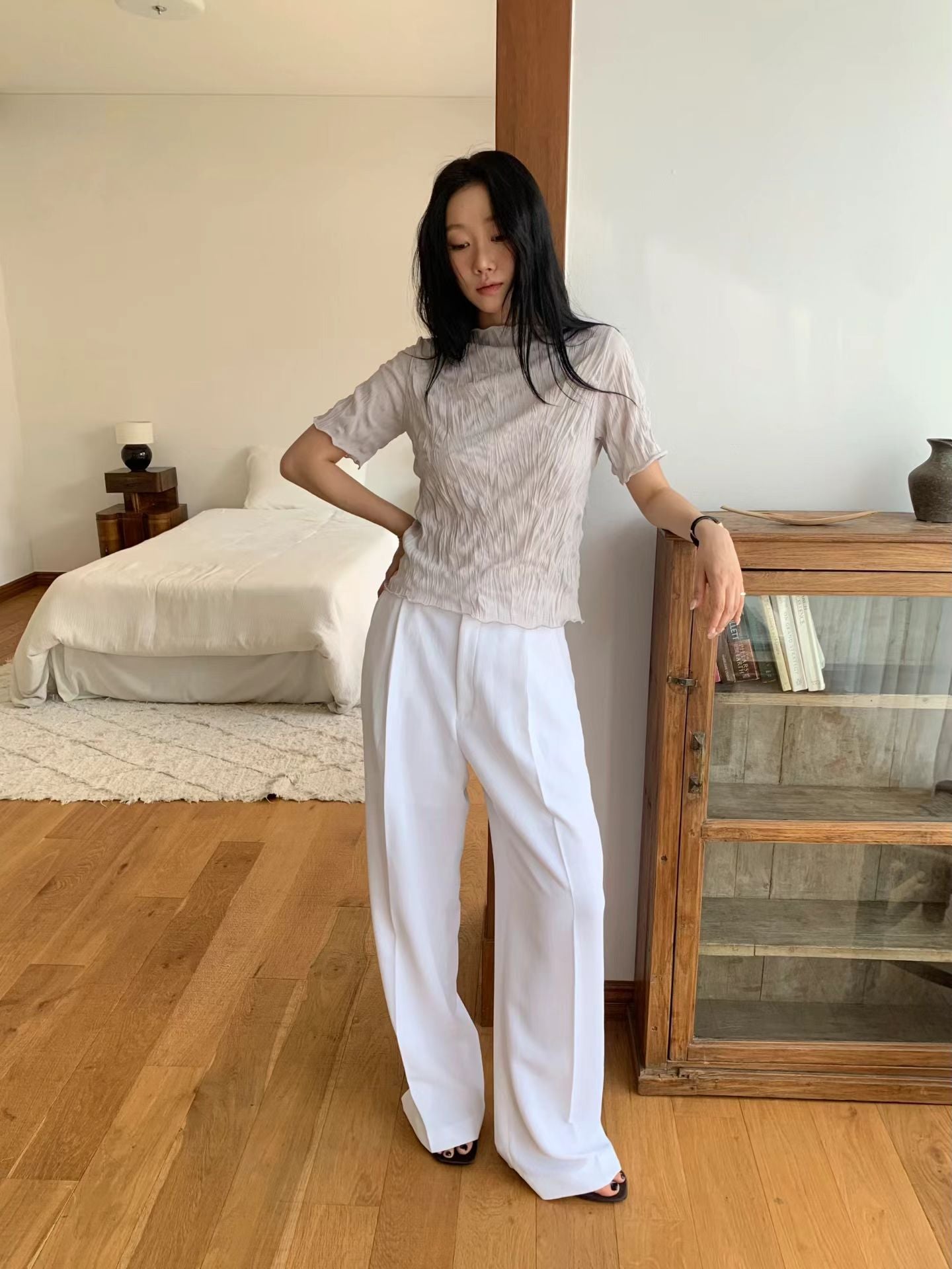 Summer One-Tuck Pants (4 Colors)